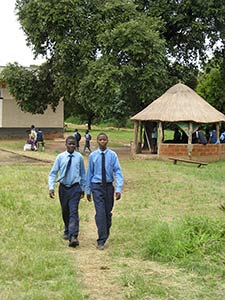 Boys near Insaka